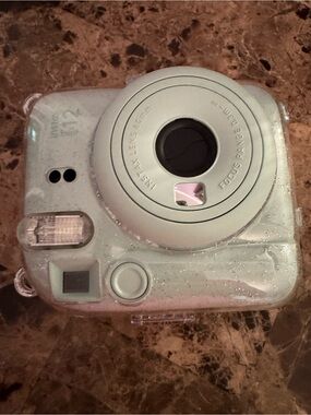 Glitter Light Blue Instant Camera Instax Mini 12